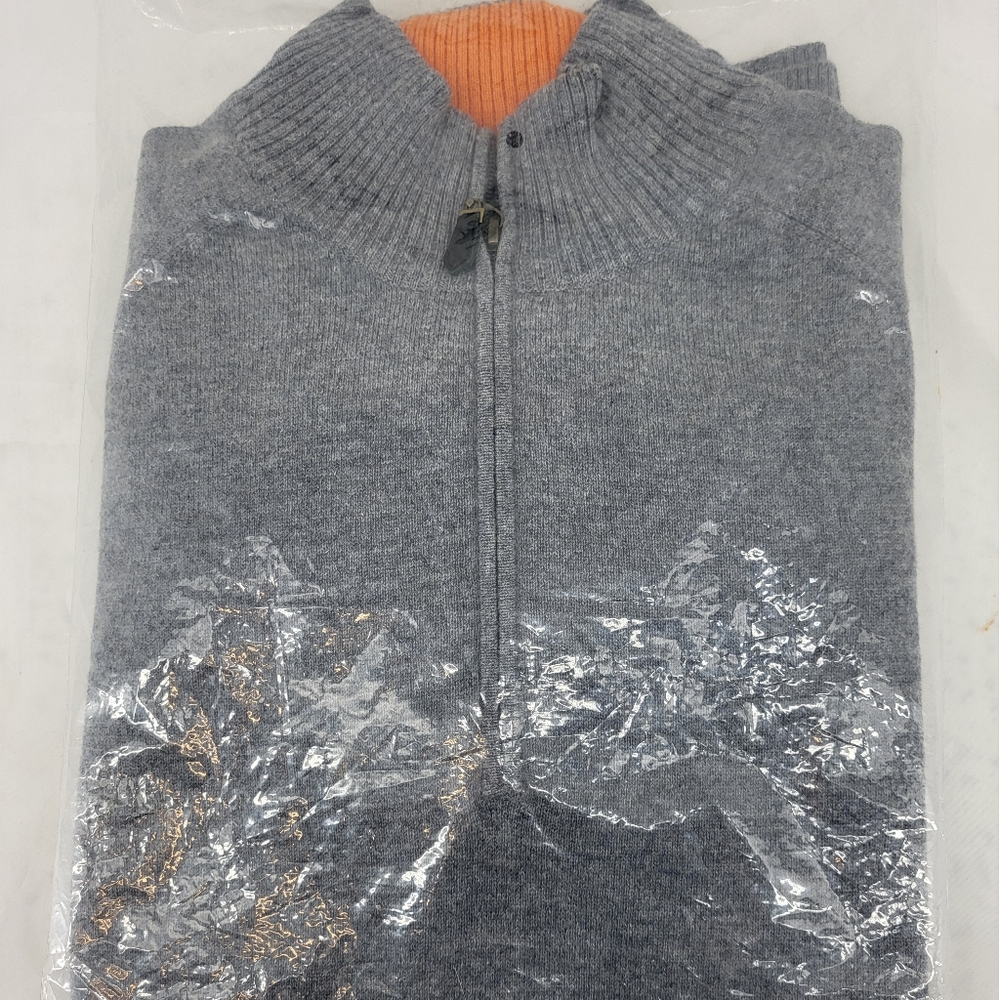 100% Cashmere Sweater 3/4 Zip